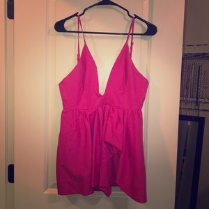 Hot Pink Romper
